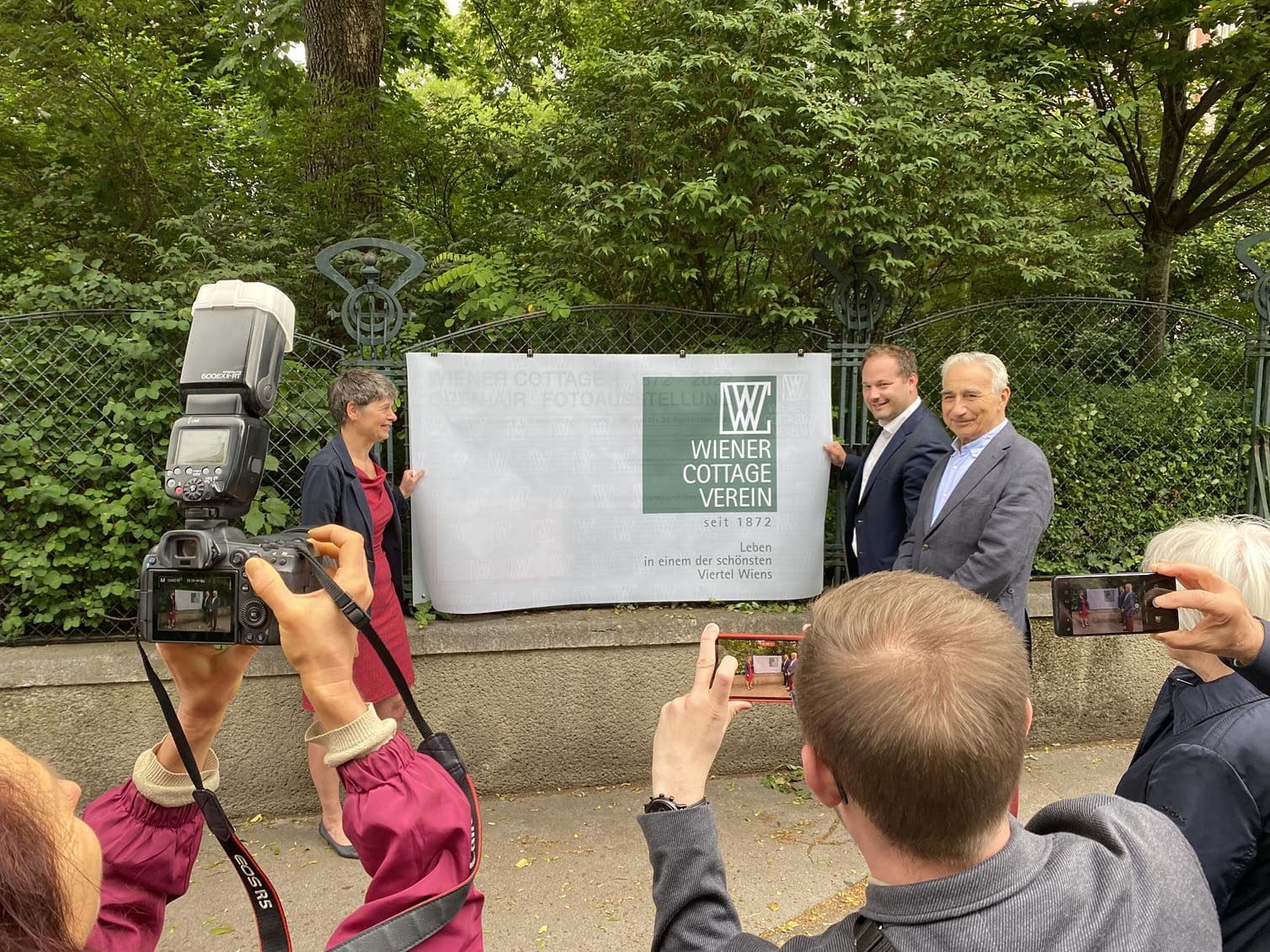 Fotoausstellung Eröffnung am Türkenschanzpark