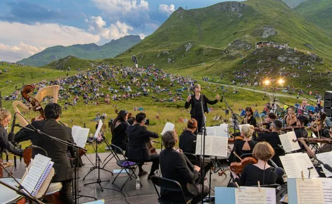 Konzert der Salzburger Philharmonie nahe der Schlossalmbahn in Bad Hofgastein