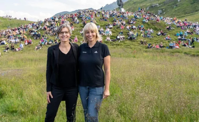 Elisabeth Fuchs und Eva Irnberger bei der Berg:Klassik 2022 in Bad Hofgastein