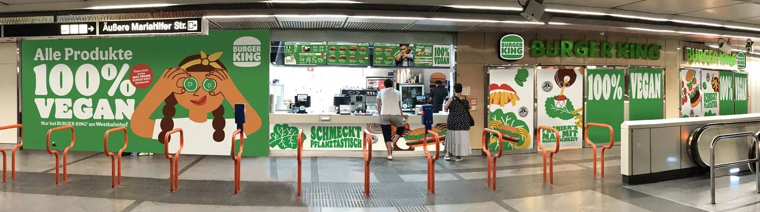 Burger King am Westbahnhof wird vegan