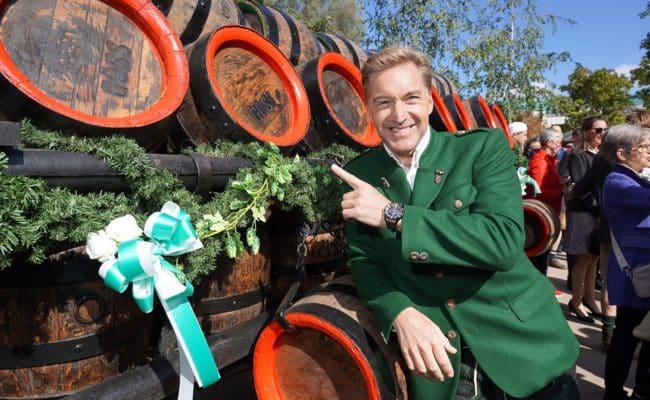 Hans Knauss bei der Eröffnung der Kaiser Wiesn im Wiener Prater.