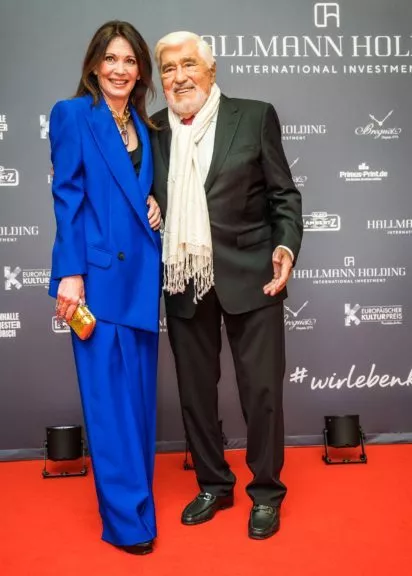 Iris Berben und Mario Adorf während der Verleihung der Europäischen Kulturpreise.
