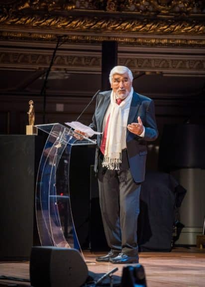 Mario Adorf während der Verleihung der Europäischen Kulturpreise in der Tonhalle Zürich.