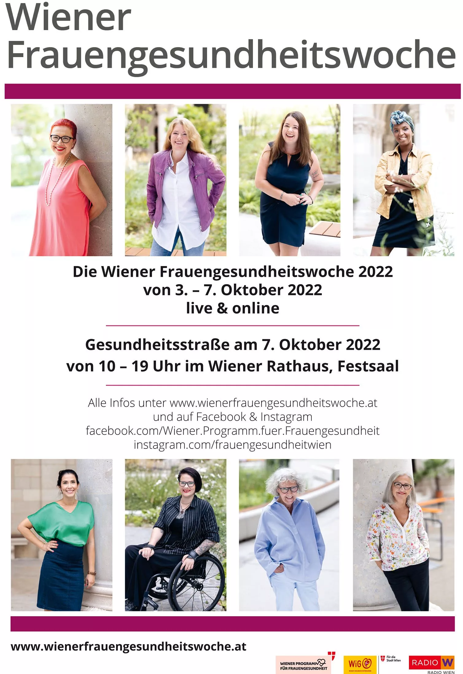 Wiener Frauengesundheitswoche von 3. bis 7. Oktober 2022