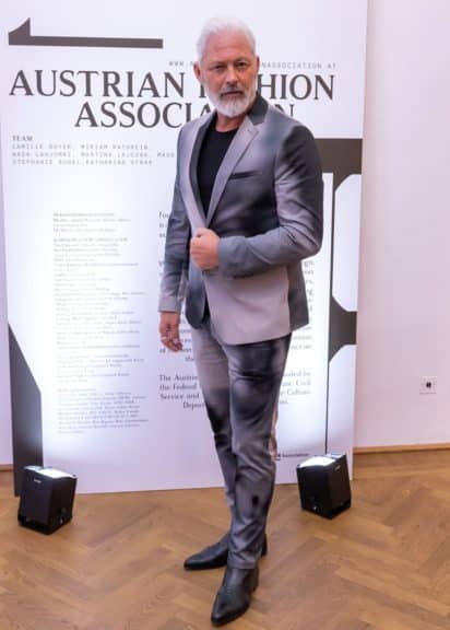 Best Ager Model Martino bei der Verleihung der Austrian Fashion Awards.