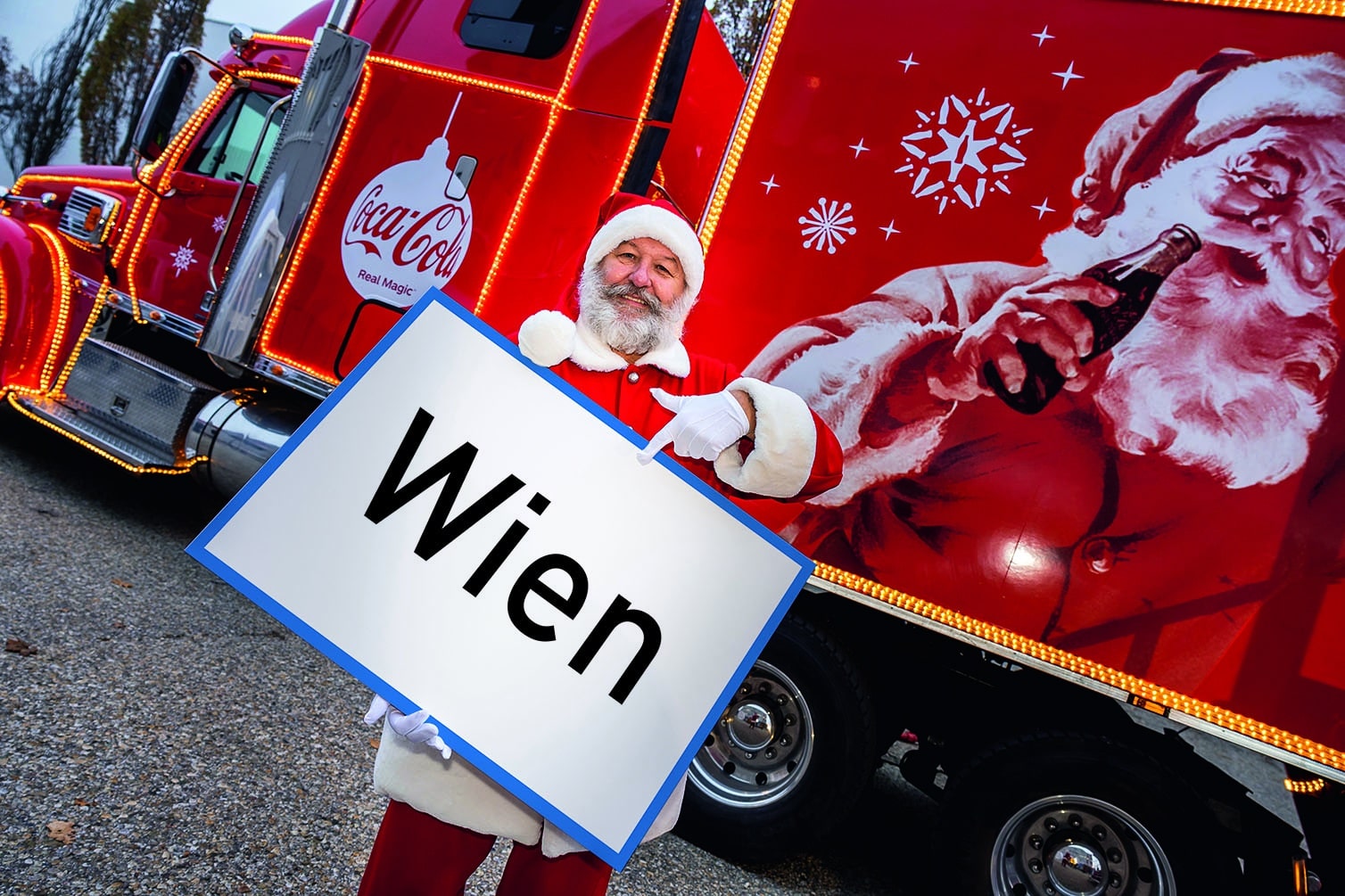 Die Coca-Cola Weihnachtstruck-Tour kommt nach Wien.