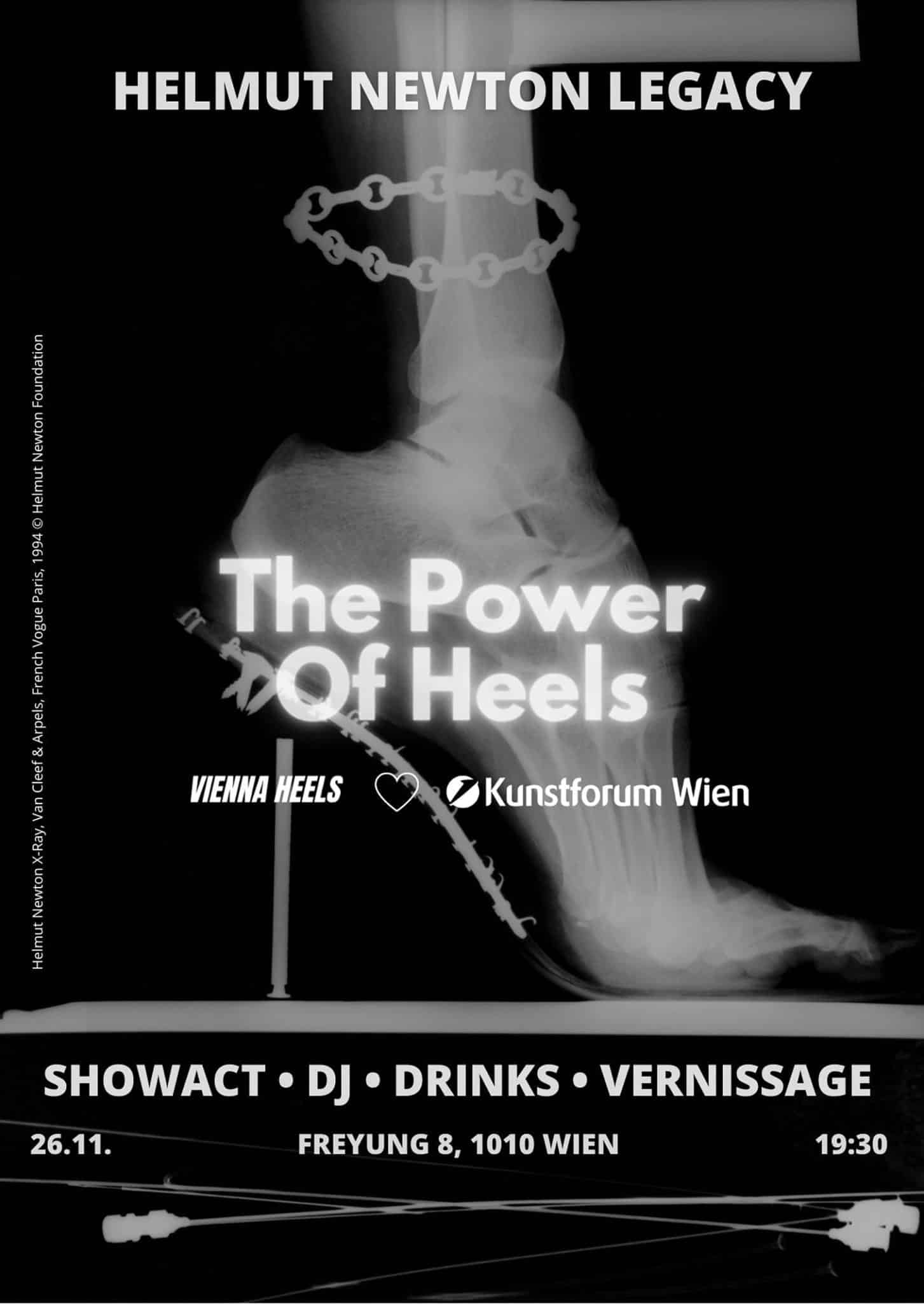 Tanzperformance "The Power of Heels" anlässlich der "Helmut Newton Legacy" im Kunstforum Wien.