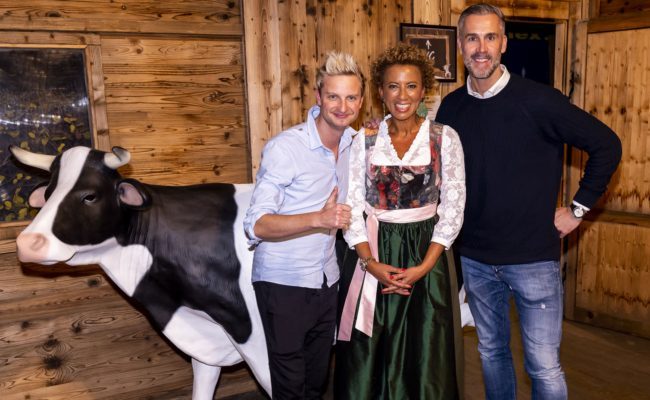 Arabella Kiesbauer und Stefan Maierhofer besuchen "Wiener Alm"