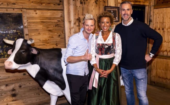 Arabella Kiesbauer und Stefan Maierhofer besuchen "Wiener Alm"