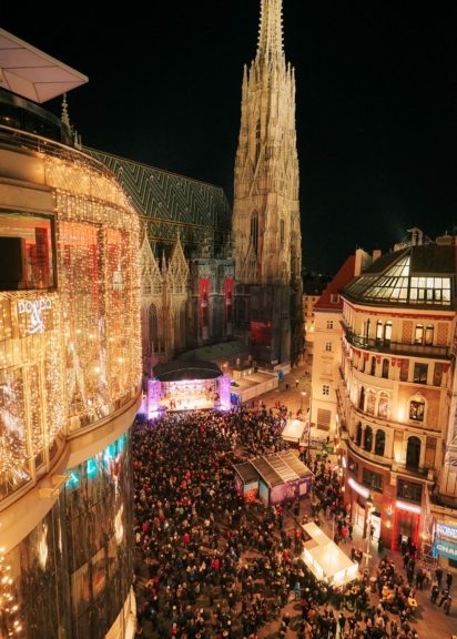 Gäste aus der ganzen Welt feiern am Wiener Silvesterpfad