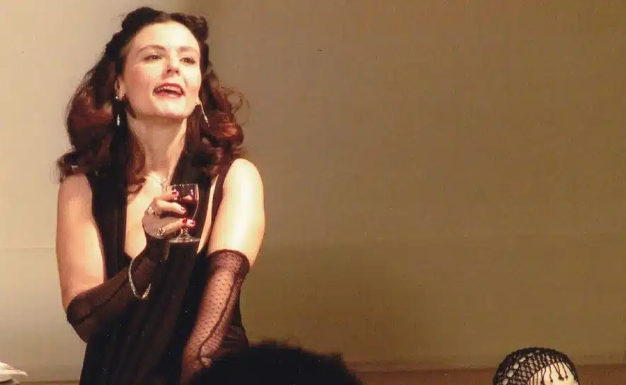 Michaela Ehrenstein spielt Hedy Lamarr im Wiener Theater "Freie Bühne Wieden".
