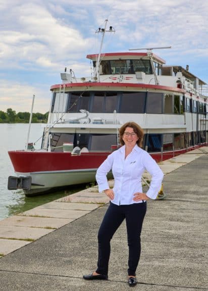 Haubenmenü von Jacqueline Pfeiffer am Schiff MS Admiral Tegetthoff der DDSG.