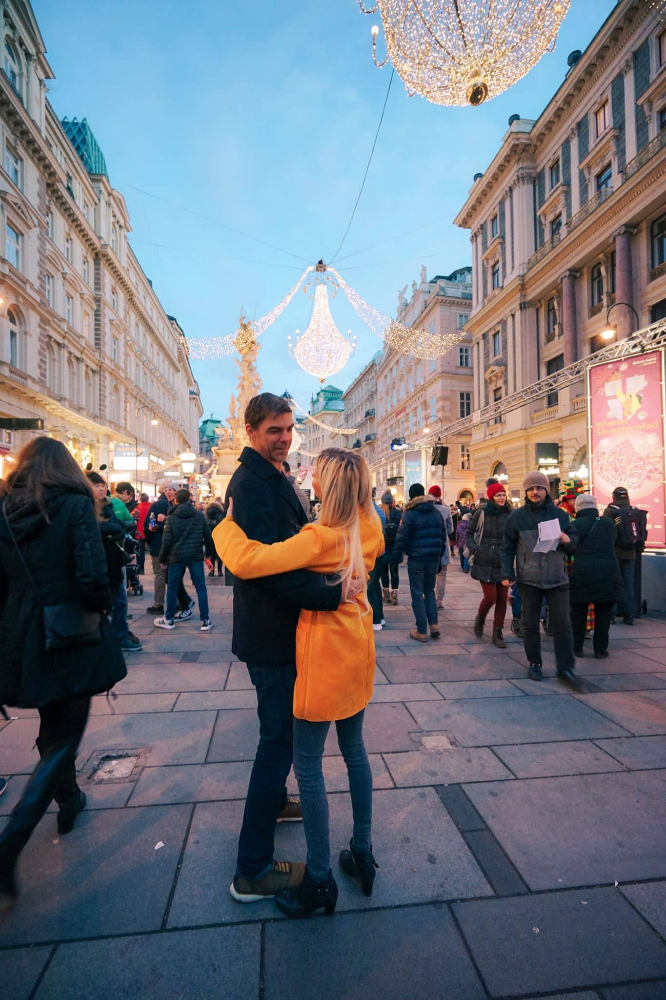 Wiener Silvesterpfad am Graben lädt zum Tanzen ein