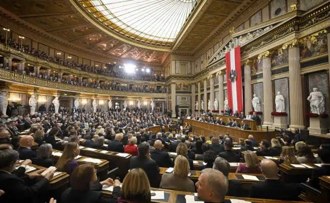 19. Bundesversammlung aus Anlass der Angelobung von Bundespräsident Alexander Van der Bellen.