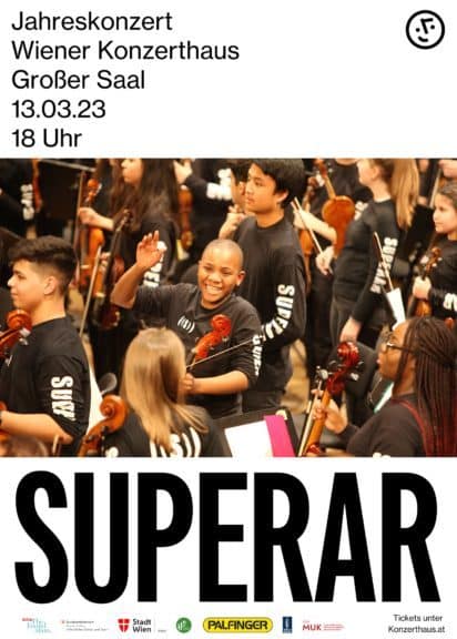 SUPERAR Jahreskonzert 2023 Plakat