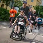 Teilnehmer am Wings for Life World Run in Wien