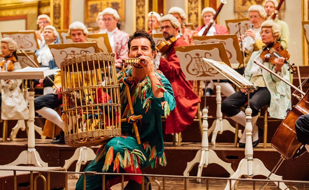 Wiener Mozart Konzerte finden in historischen Kostümen des 18. Jahrhunderts statt.