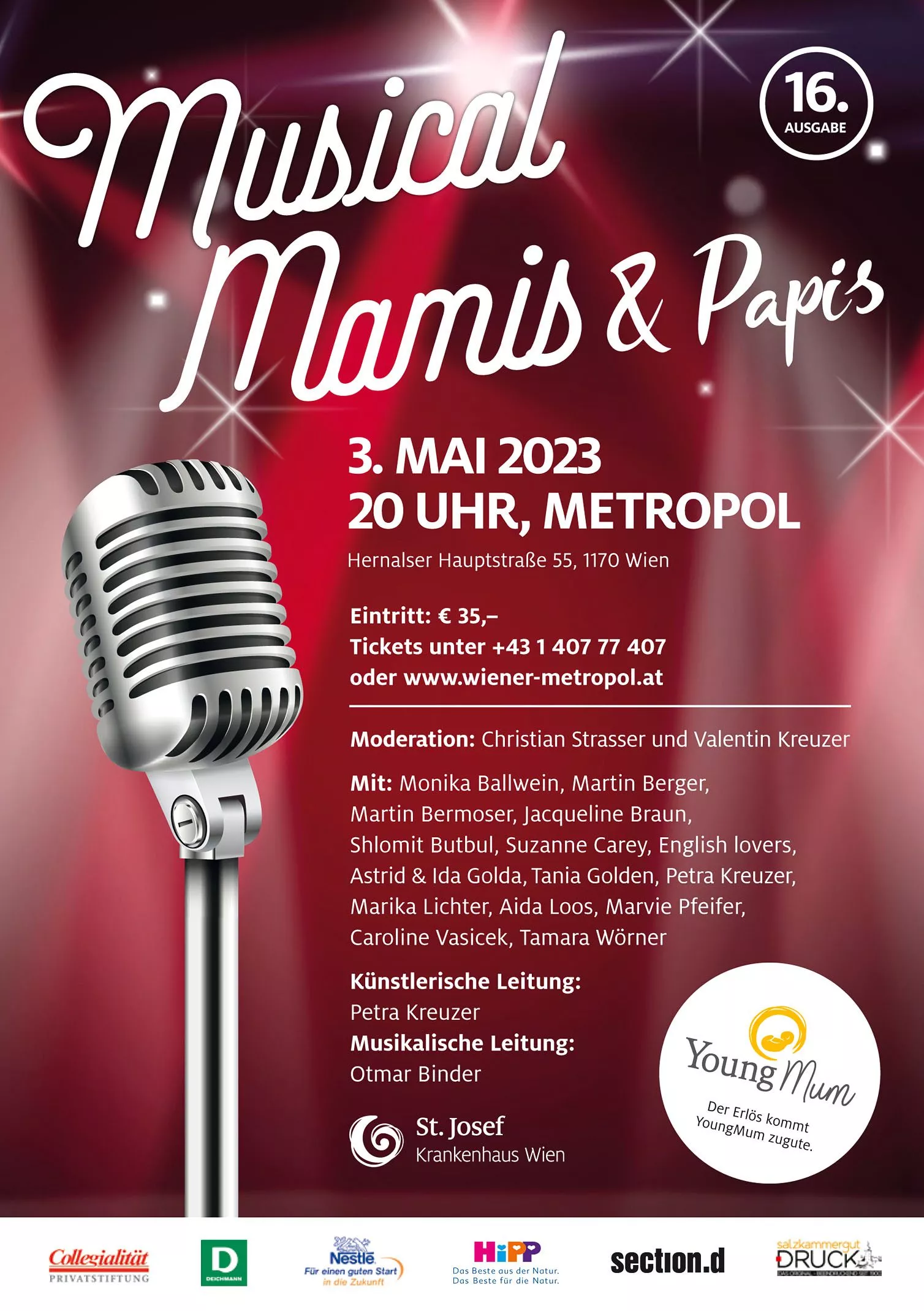16. Ausgabe des "Musical Mamis & Papis" im Wiener Metropol