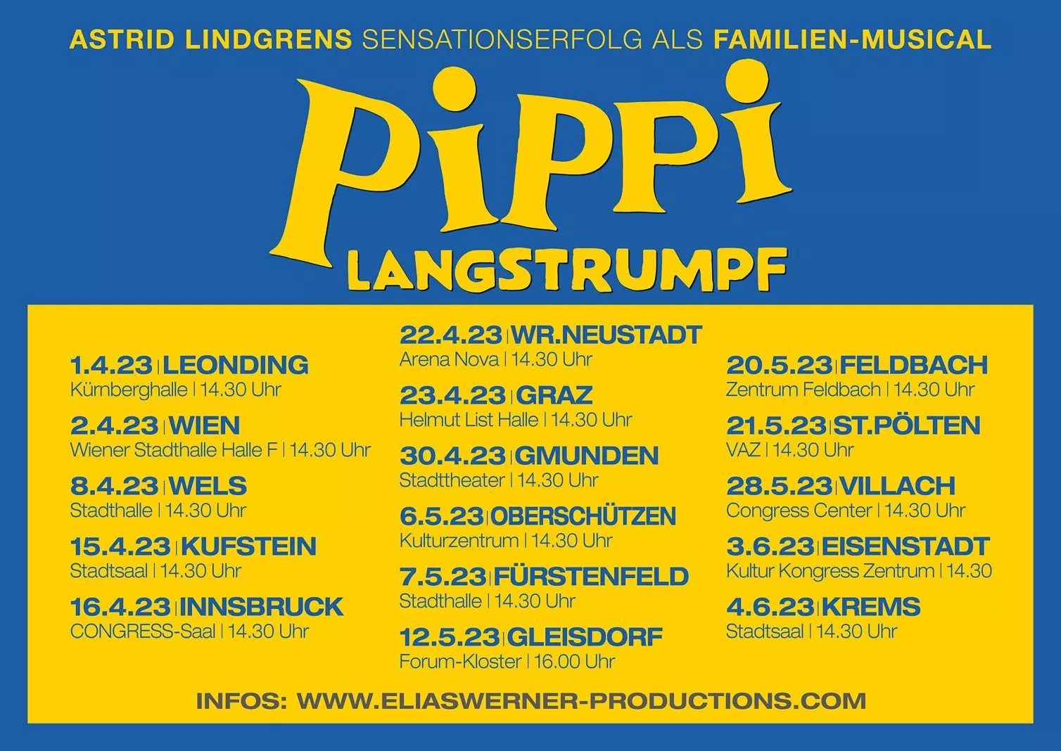 Pippi Langstrumpf Musical Österreich Termine