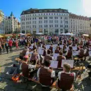 Genuss, Erlebnis und Unterhaltung in der Wiener Innenstadt beim Weinviertel-Fest.