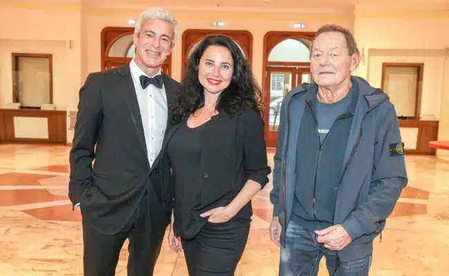 Gedeon Burkhard, Nadja Maleh und Wolfgang Ambros.