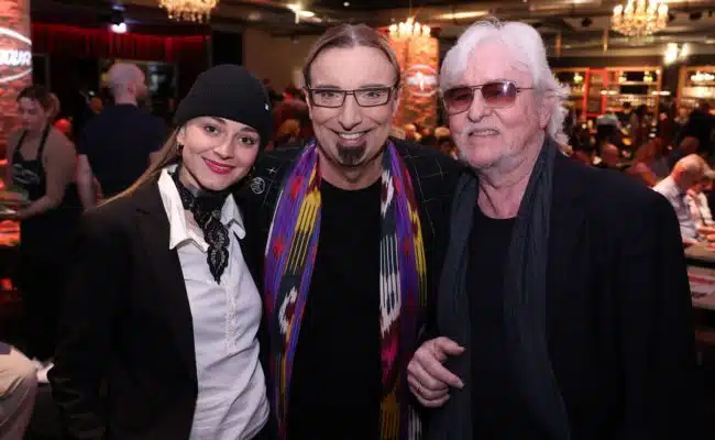 Reinhold Bilgeri, Rudi Dolezal und Laura Bilgeri.