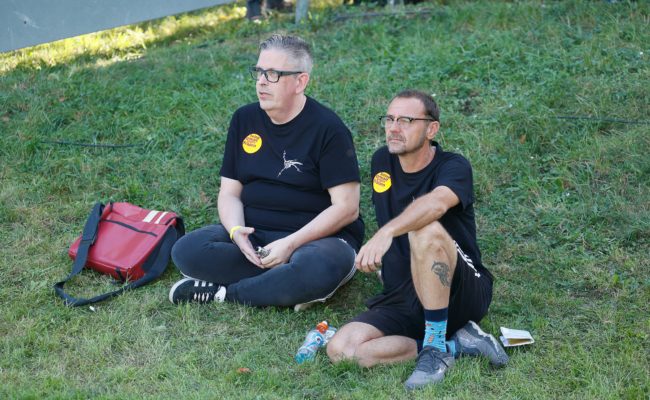 Gebrüder Moped beim Band Fussball Cup 2023.