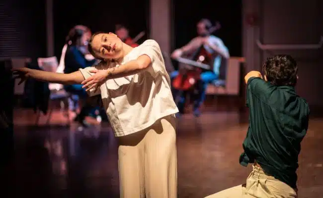 Proben im Tanzlabor der Wiener Staatsoper in Kooperation mit Tanz die Toleranz.