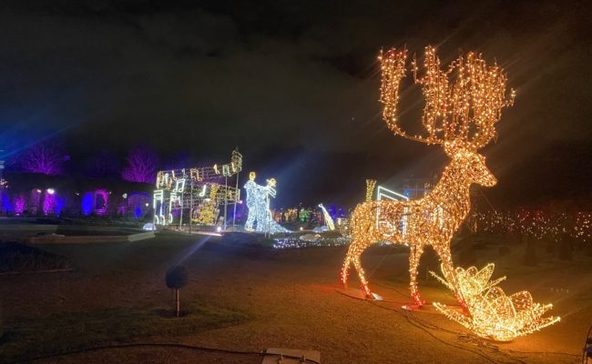 Winter Wonderland Lichterpark im Kronprinzengarten beim Schloss Schönbrunn