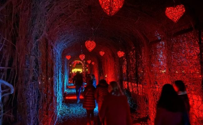 Winter Wonderland Lichterpark im Kronprinzengarten beim Schloss Schönbrunn