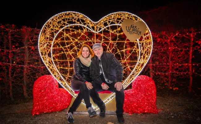 Alex List und Gattin Tanja bei der Winter Wonderland Eröffnung in Schönbrunn