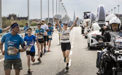 Beim Wings for Life World Run in Wien führt die Strecke über die Reichsbrücke.