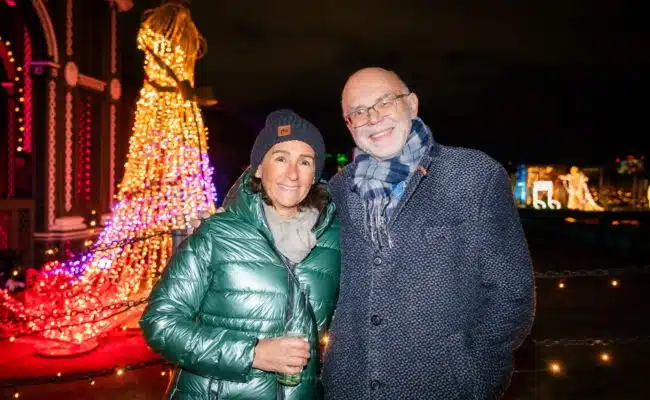 Renate Gabriel und Mario Rossori bei der Winter Wonderland Eröffnung in Schönbrunn