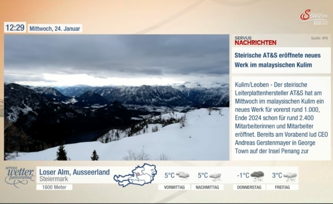 Mehr Nachrichten im Wetterpanorama auf ServusTV.