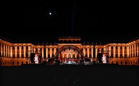 Musical Elisabeth im Ehrenhof des Schloss Schönbrunn.