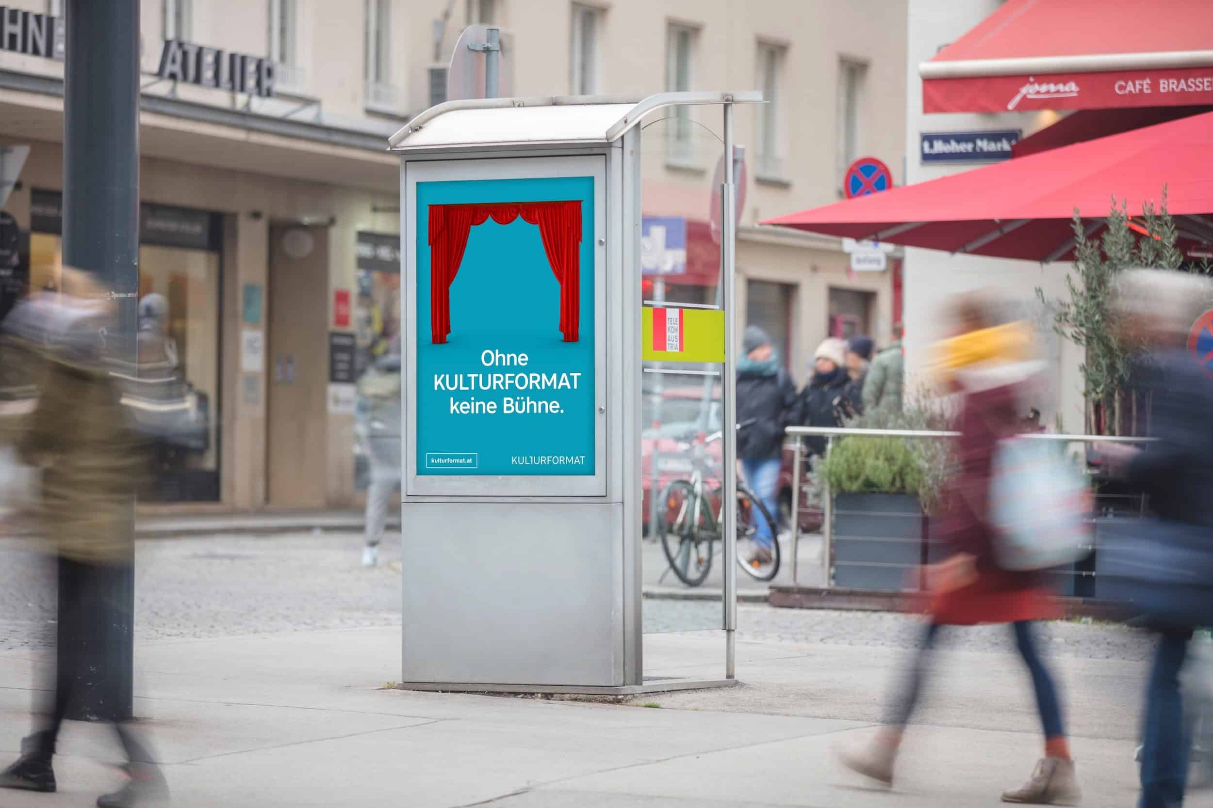 Kulturformat Eigenkampagne "Ohne Kulturformat keine Bühne" auf Telelight.