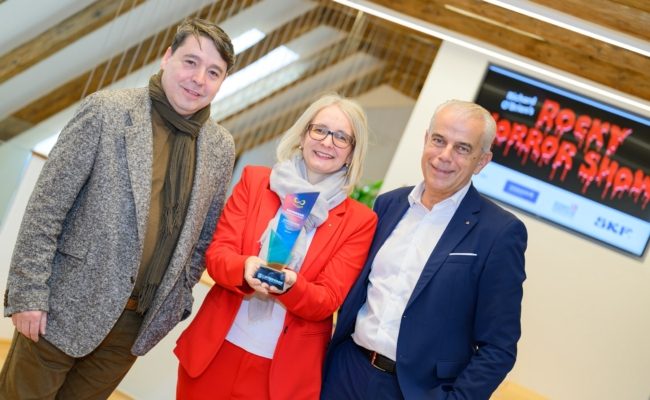 Karl-Michael Ebner, Eva Pötzl, Herbert Walzhofer beim Mediengespräch zum Musikfestival Steyr 2024.