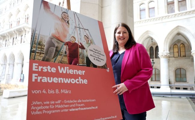 "Kick-Off" für die Erste Wiener Frauenwoche mit Frauenstadträtin Kathrin Gaál.