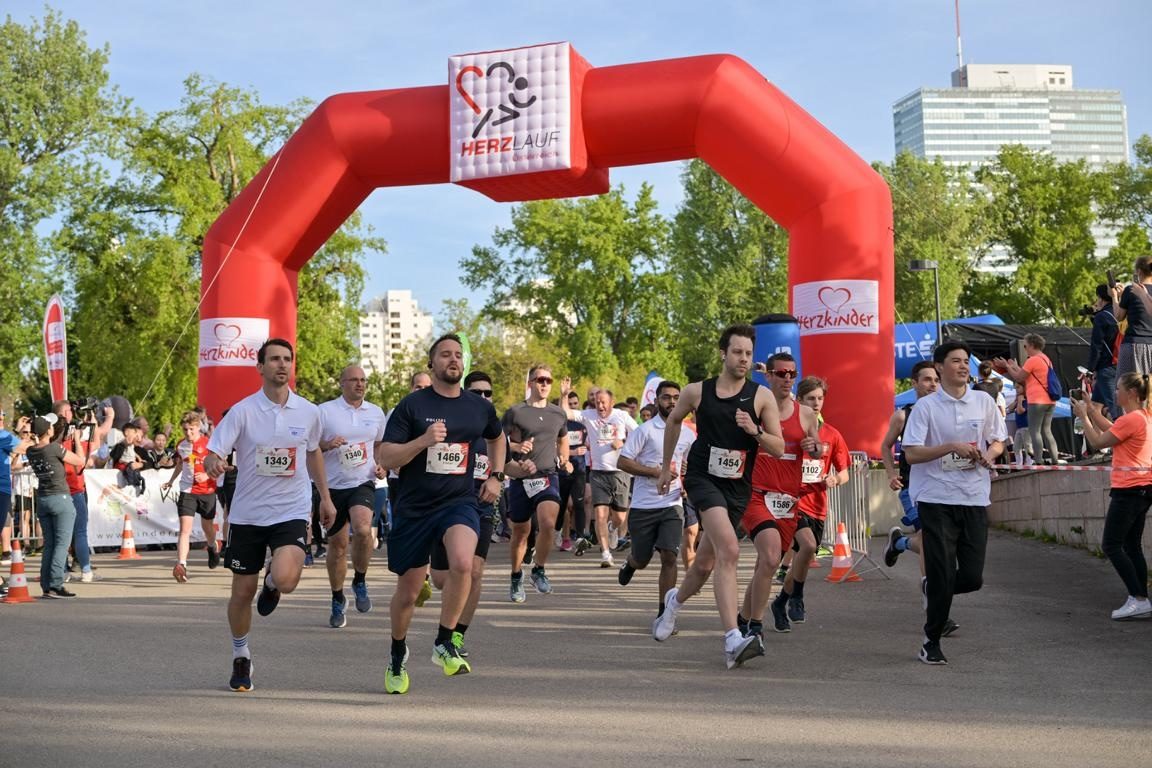 Charity-Laufveranstaltung im Donaupark zugunsten des Vereins Herzkinder Österreich.