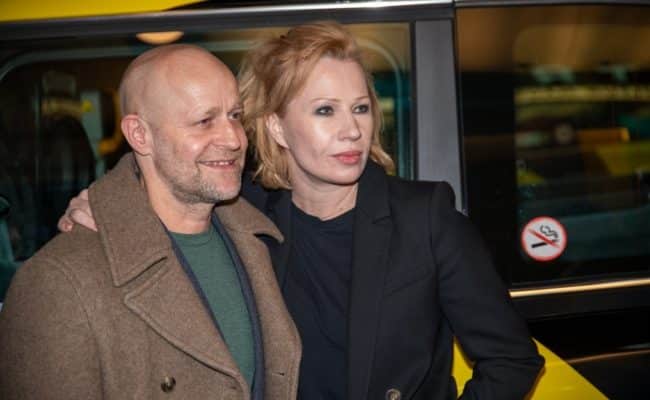 Jügen Vogel und Birgit Minichmayr bei der Weltpremiere von "Nachts im Paradies" in Wien.