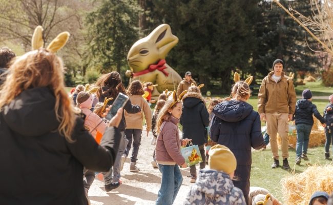 Das Lindt Goldhasenfest in Schönbrunn mit Promis hat Tradition.