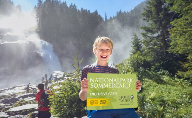 Gäste der Ferienregion Hohe Tauern profitieren von der Nationalpark Sommercard.
