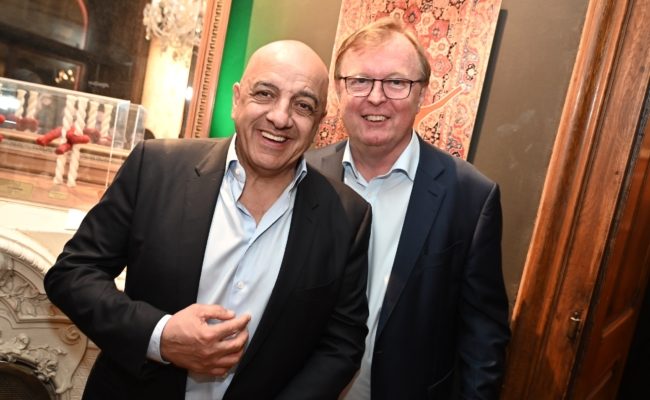 Jamal Al-Wazzan und Peter Schaider beim Event von NUSSYY®-Gründerin Carina Rahimi.