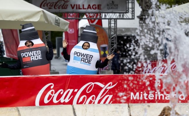 Coca-Cola Village im Wiener Rathauspark beim Vienna City Marathon.