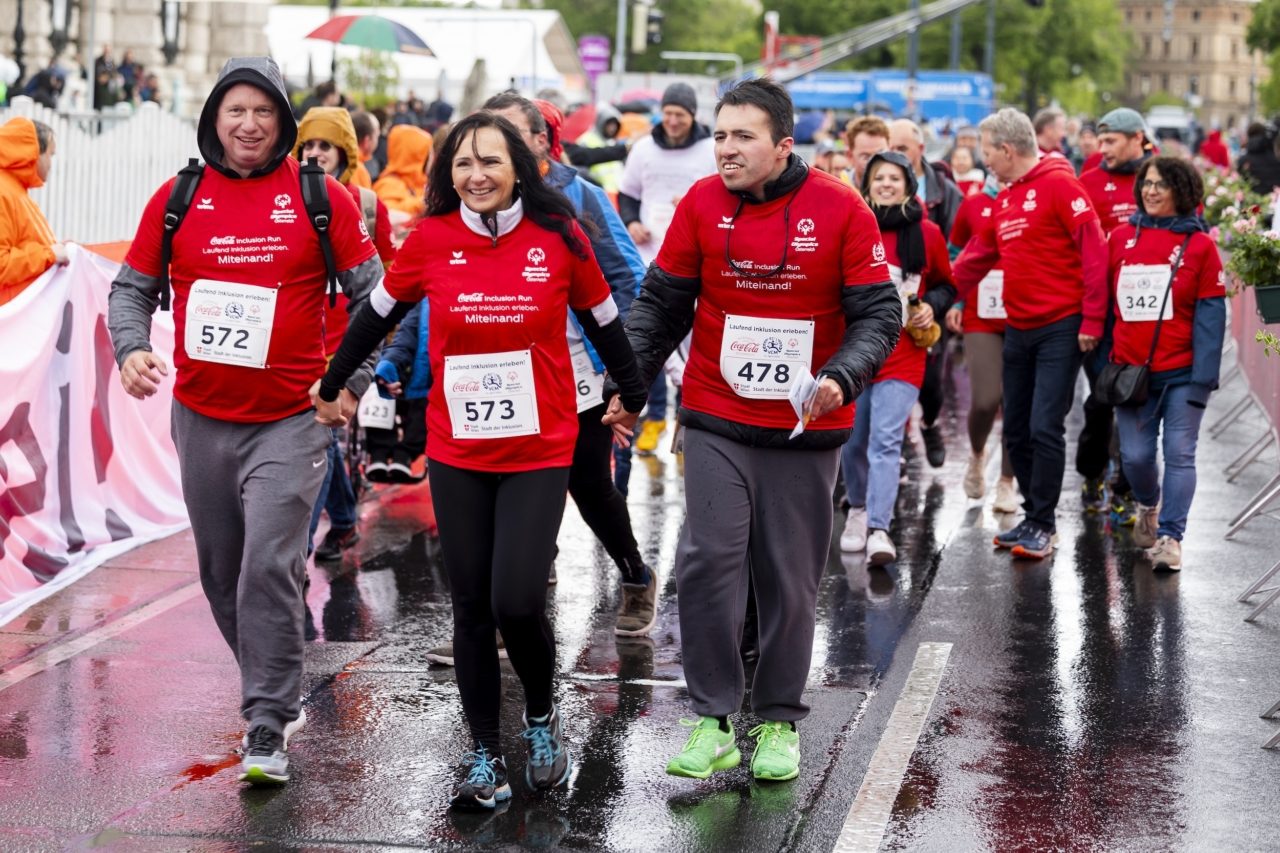 Teilnehmer am Coca-Cola Inclusion Run 2024.