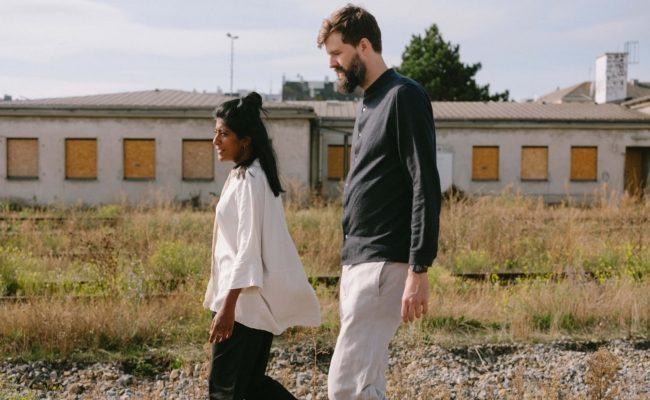 Sithara Pathirana, Programmleitung und Claudius Schulze, künstlerische Leitung der Klima Biennale Wien 2024.