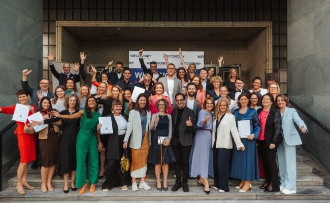 Auszeichnung der WEconomy Diversity Leaders bei den Minerva Awards 2024 in Wien.