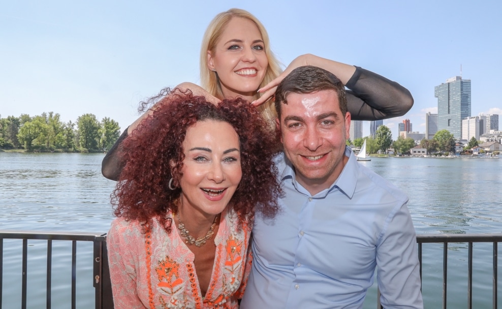 Christina Lugner, Ando Yeritsyan und Beatrice Turin