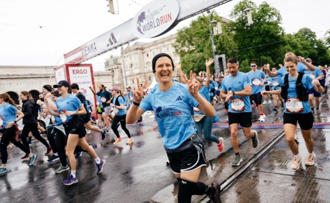 Teilnehmer am Wings for Life World Run in Wien