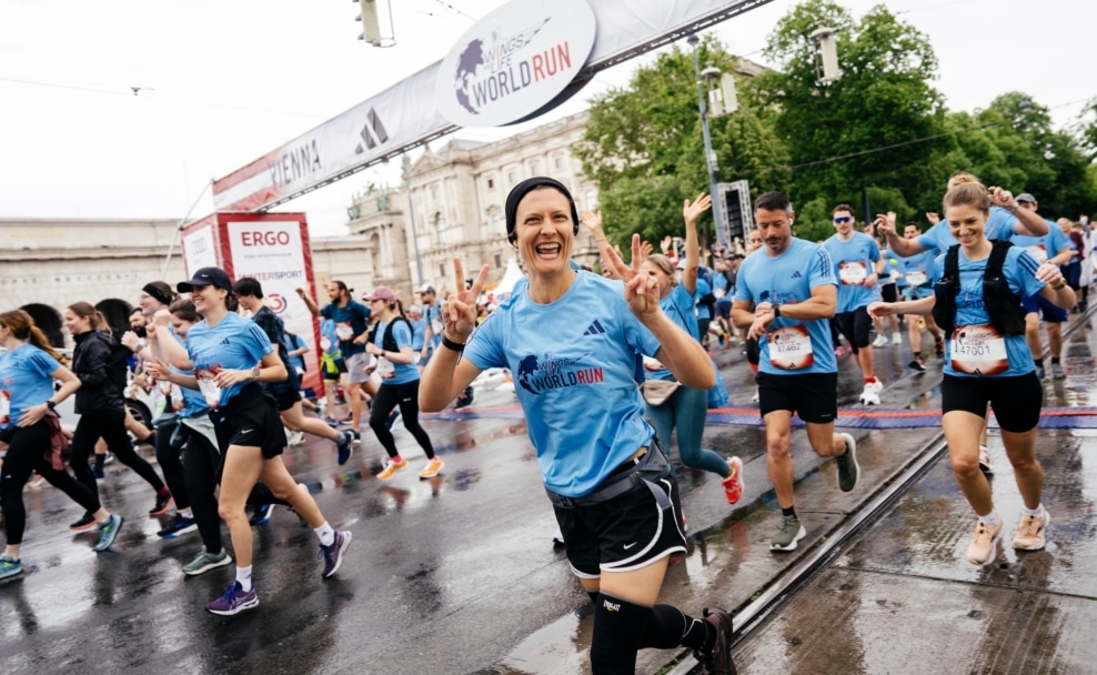 Teilnehmer am Wings for Life World Run in Wien
